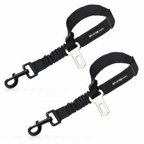 2 Pack Adjustable Dog Harness For Car Seatbelt Connector Restrain