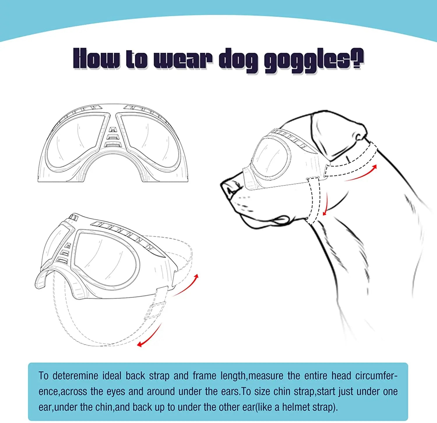 Cool Dog Sunglasses UV Protection Windproof Goggles Pet Eye Wear