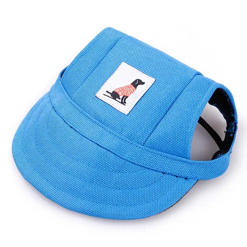 Pet Hat Dog Baseball Cap with Ear Holes Adjustable Puppy Cat Canvas