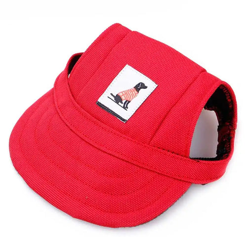 Pet Hat Dog Baseball Cap with Ear Holes Adjustable Puppy Cat Canvas