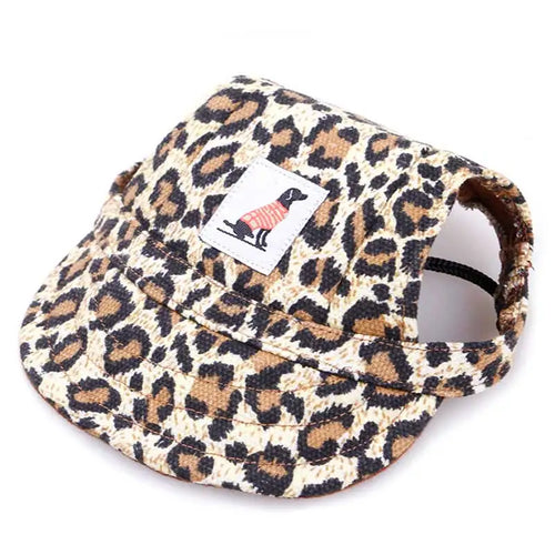 Pet Hat Dog Baseball Cap with Ear Holes Adjustable Puppy Cat Canvas