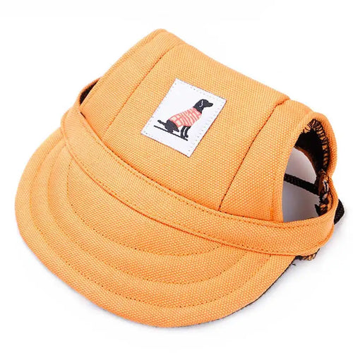 Pet Hat Dog Baseball Cap with Ear Holes Adjustable Puppy Cat Canvas