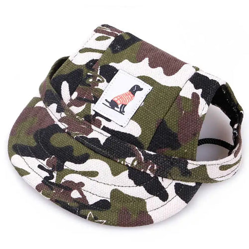 Pet Hat Dog Baseball Cap with Ear Holes Adjustable Puppy Cat Canvas