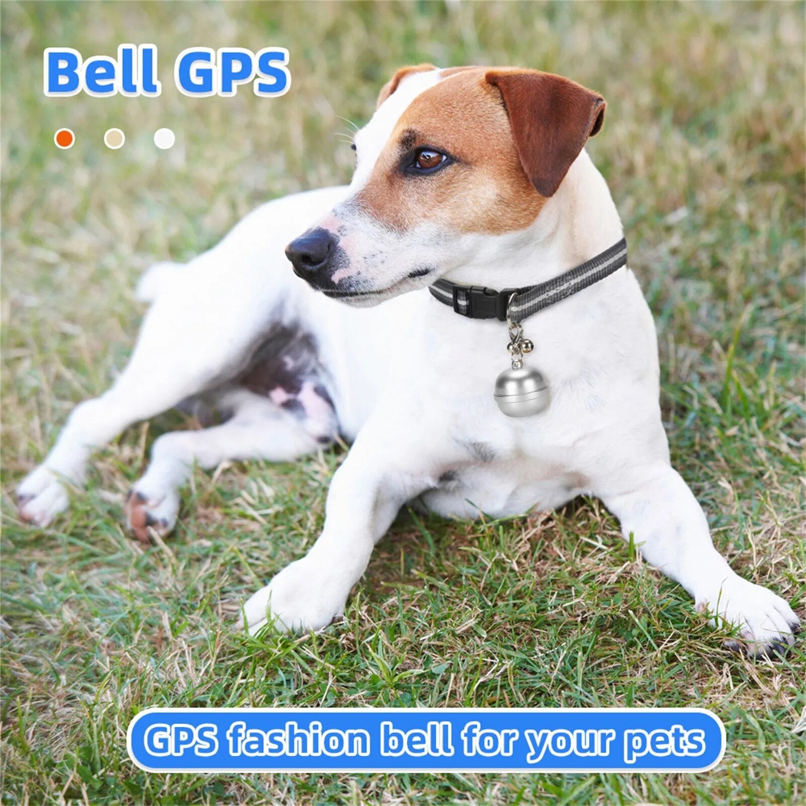 Pet Dog GPS Tracker Locator Bell Waterproof IP67 Electronic Anti-lost