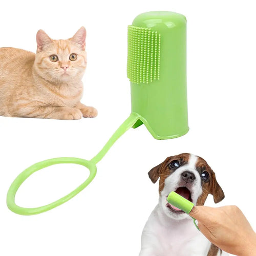 Finger Brush For Pet Teeth Portable Dog Toothbrush For Finger