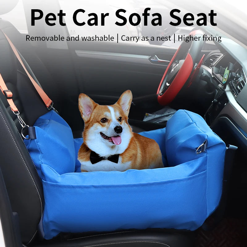 Dog Car Seat for Small Dogs Fully Detachable and Washable Pet Dog Car