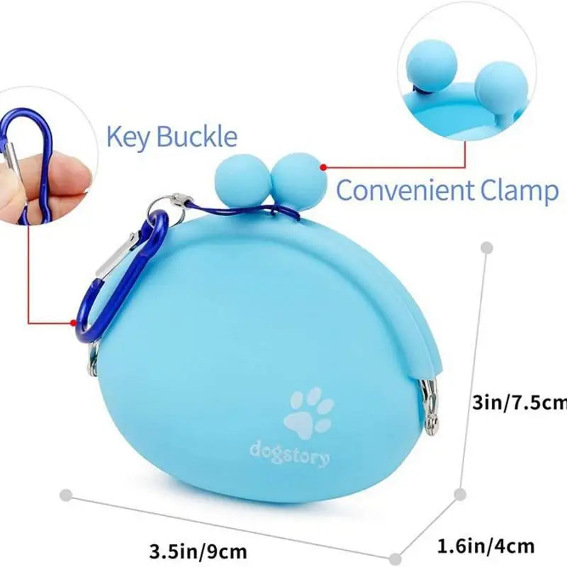 Dog Treat Pouch Safe Silicone Puppy Training Bag for Carrying Kibble