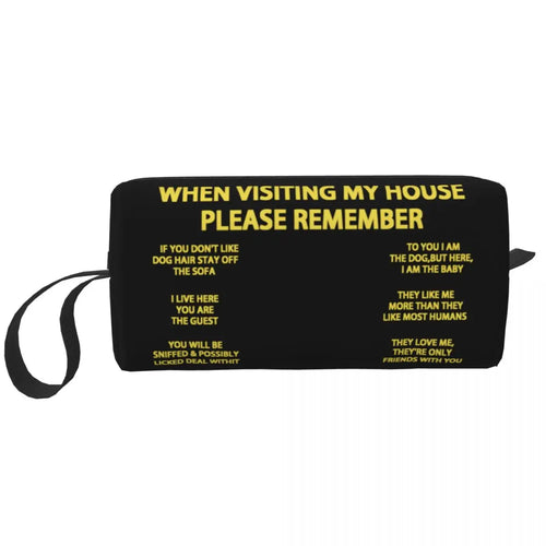 Custom Yorkshire Terrier Designed Dopp Kit / Pouch for Doggie Travel