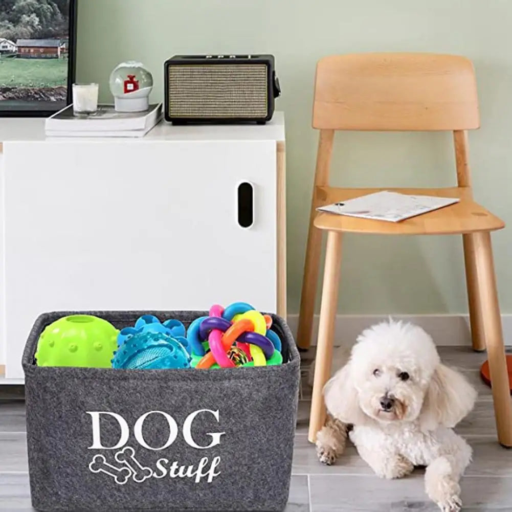 Pet Toy Storage Basket Organizer Pet Toy Storage Box Dog Toy Bin