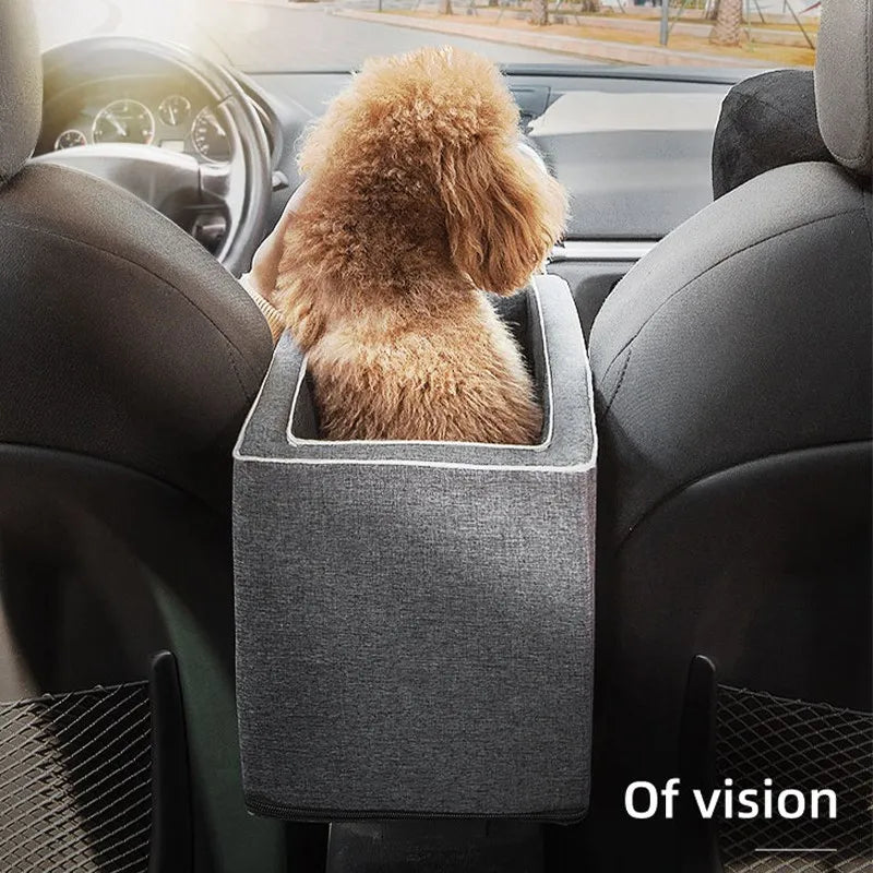 Car Central Dog Seat Bed Portable Small Dogs and Cats Carrier Safety