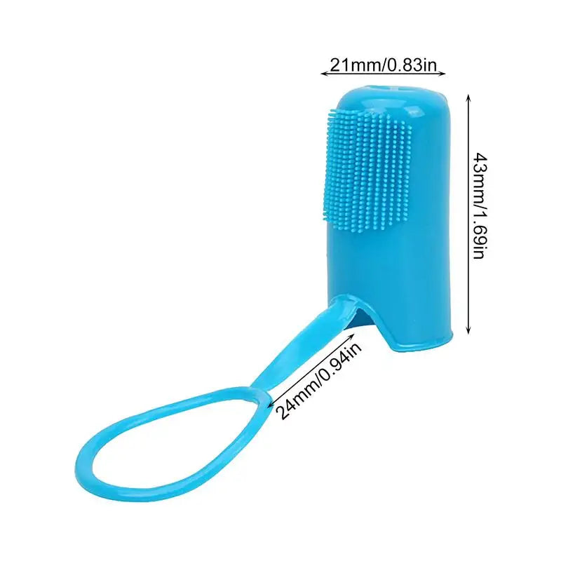 Finger Brush For Pet Teeth Portable Dog Toothbrush For Finger