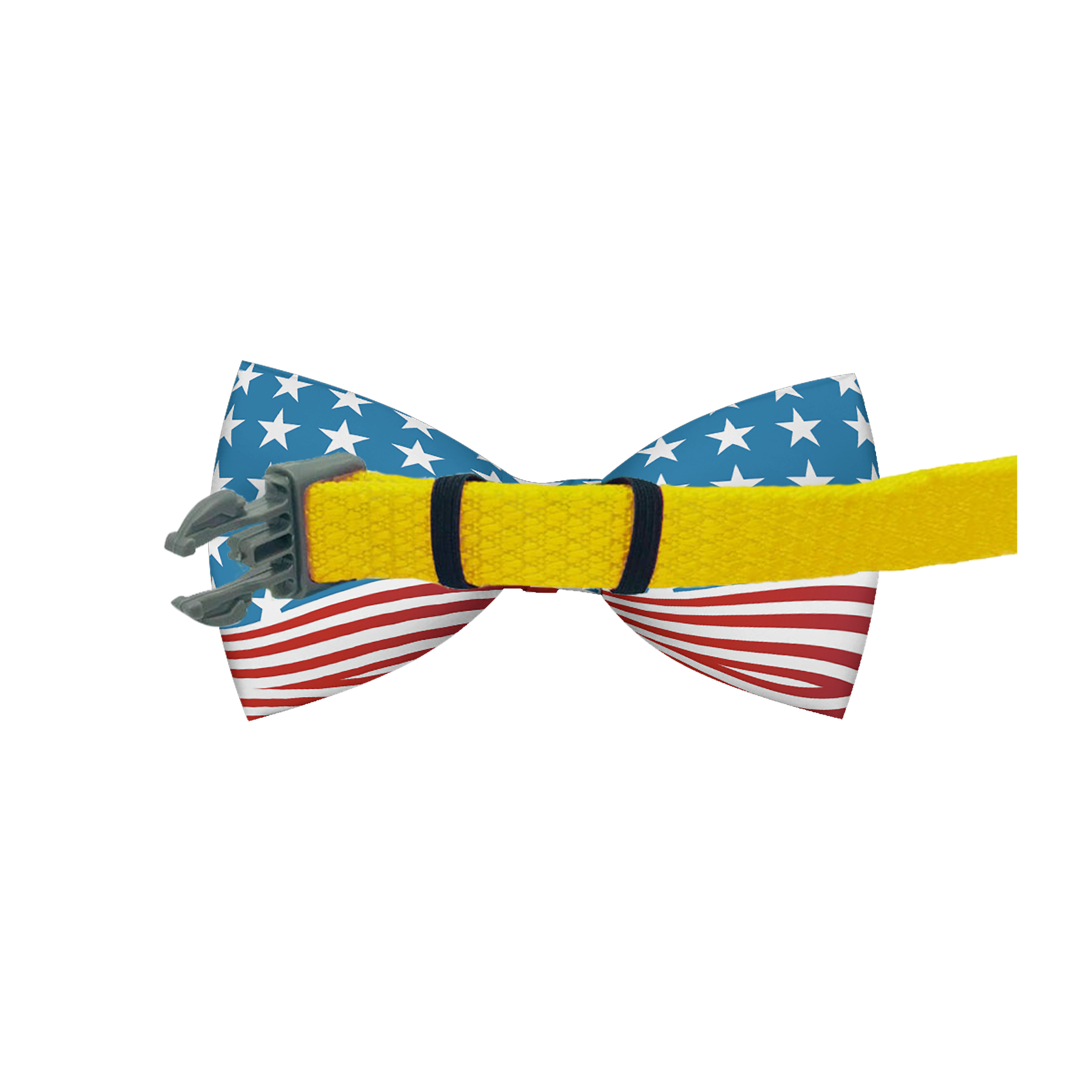 TheFlagUSAAmericaDogBowTieBack DogBowTie CutieTies