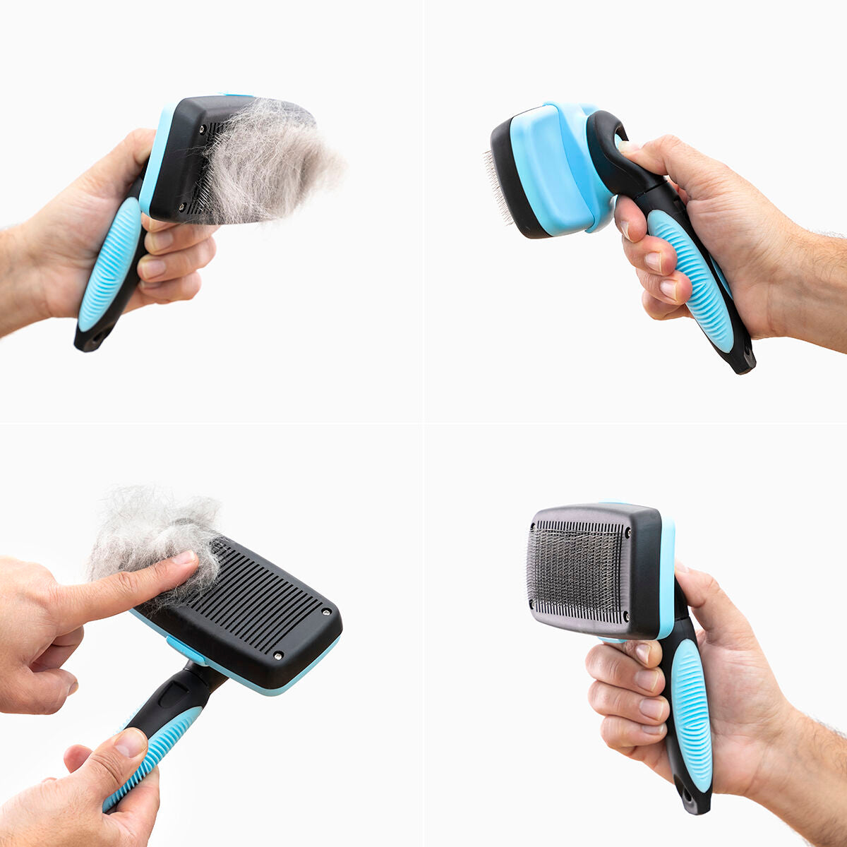 Cleaning Brush for Pets with Retractable Bristles