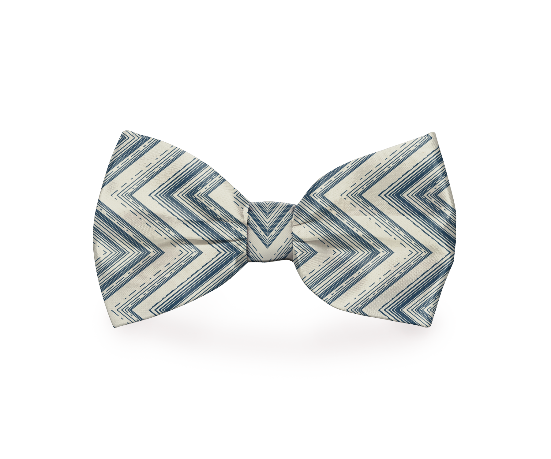 ZigZag Indigo Beige BowTie Mockup Prints 6