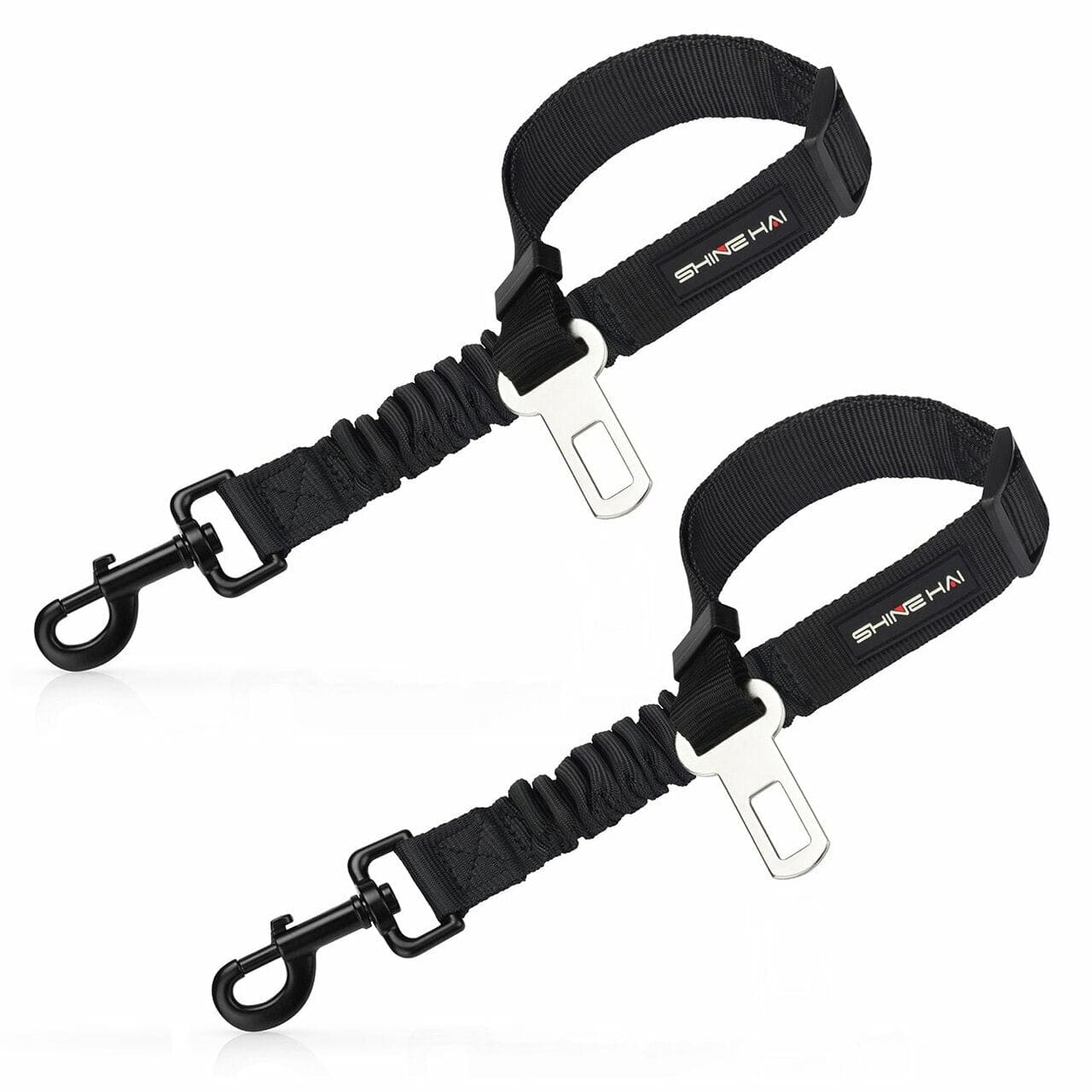 dropship 2 pack adjustable dog harness for car seatbelt connector restrain tether pet 743