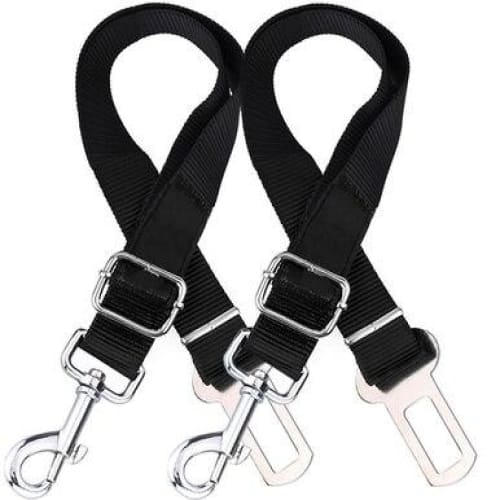 2 Pack Dog Harness Car SUV Seatbelt Connector Restrain Adjustable