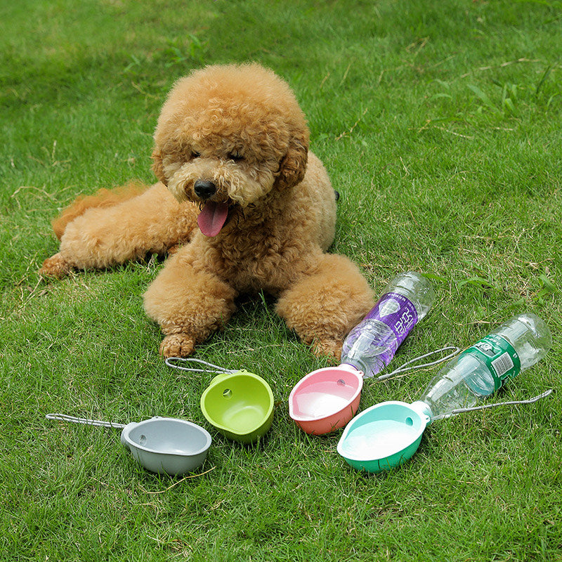 Pet Dog Water Bottle Feeder Bowl Portable Water